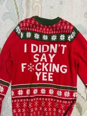 Kacey Musgraves “I Didn’t Say F*cking Yee” Christmas Sweater — Size Small — Fest